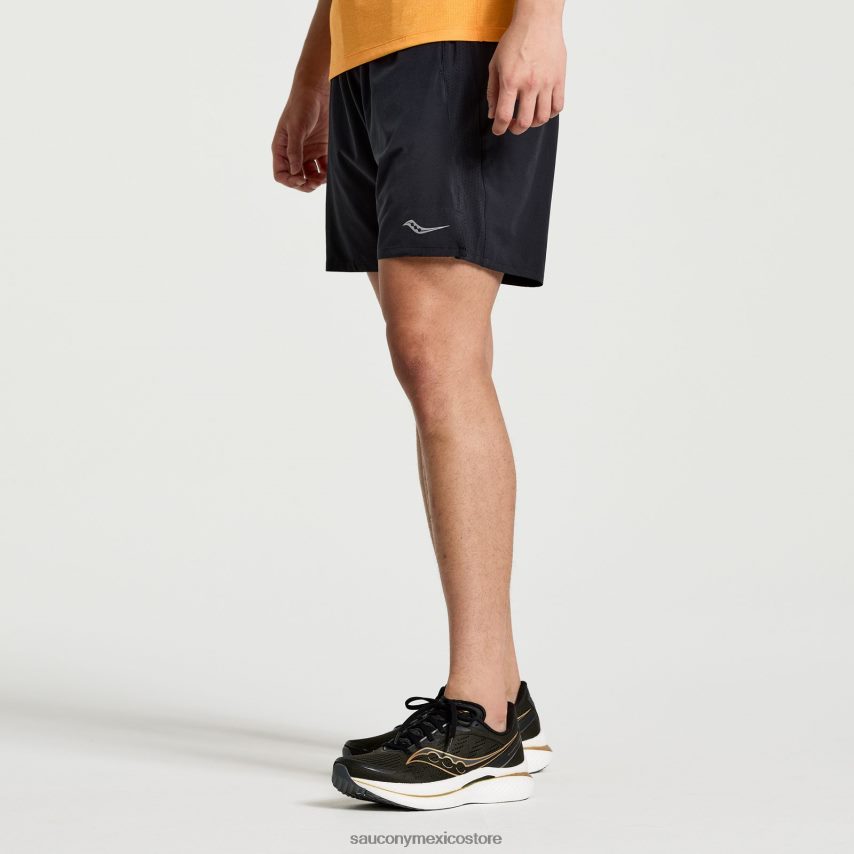 Saucony superar 7 corto hombres negro P4B2Z0410
