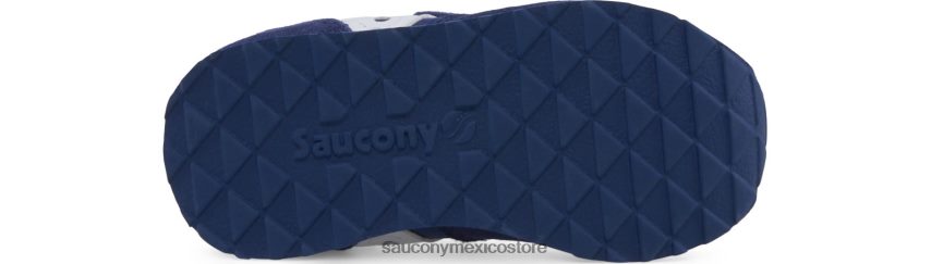 Saucony tenis baby jazz con velcro niños azul marino/ blanco P4B2Z0986