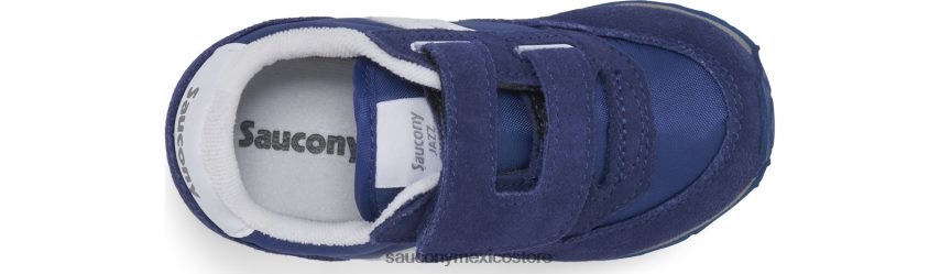 Saucony tenis baby jazz con velcro niños azul marino/ blanco P4B2Z0986