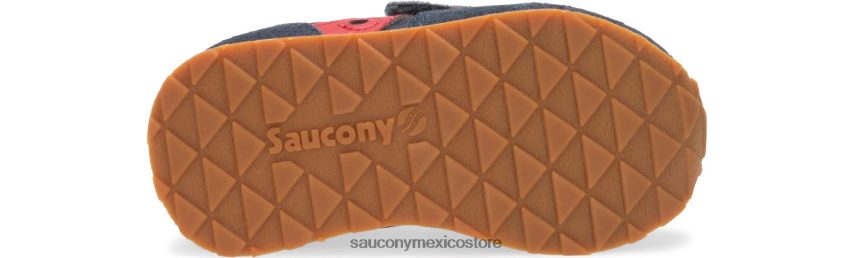 Saucony tenis baby jazz con velcro niños azul marino/ rojo P4B2Z0985
