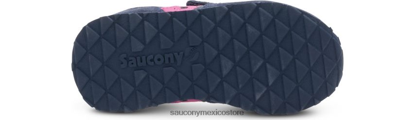 Saucony tenis baby jazz con velcro niños azul marino/rosa P4B2Z0995
