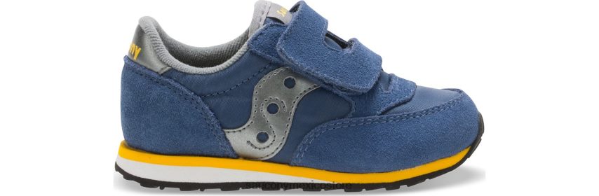 Saucony tenis baby jazz con velcro niños gris azulado P4B2Z0988