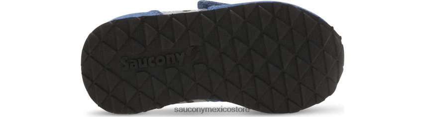 Saucony tenis baby jazz con velcro niños gris azulado P4B2Z0988