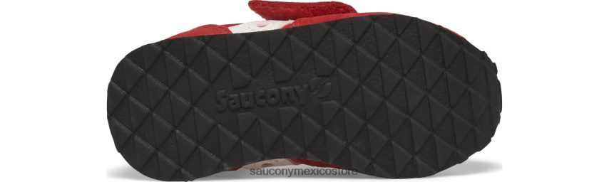 Saucony tenis baby jazz con velcro niños rojo azul P4B2Z0997