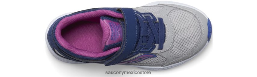 Saucony tenis cohesion 14 a/c niños azul marino/gris/uva P4B2Z0917