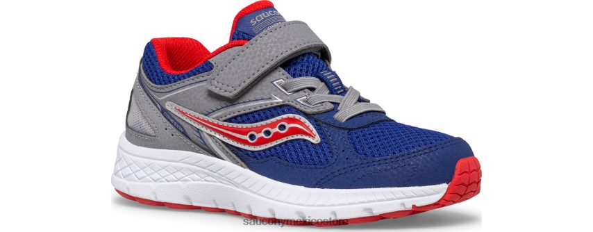 Saucony tenis cohesion 14 a/c niños azul marino/rojo P4B2Z0912