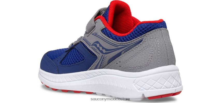 Saucony tenis cohesion 14 a/c niños azul marino/rojo P4B2Z0912