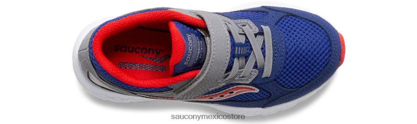 Saucony tenis cohesion 14 a/c niños azul marino/rojo P4B2Z0912