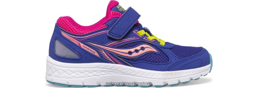 Saucony tenis cohesion 14 a/c niños azul/multi P4B2Z0915