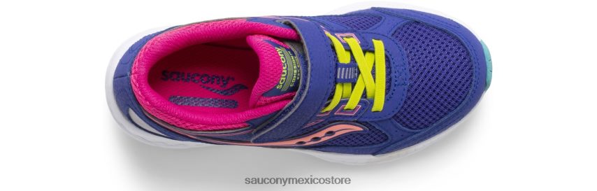 Saucony tenis cohesion 14 a/c niños azul/multi P4B2Z0915