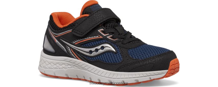 Saucony tenis cohesion 14 a/c niños negro/azul marino/óxido P4B2Z0914
