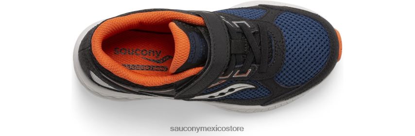 Saucony tenis cohesion 14 a/c niños negro/azul marino/óxido P4B2Z0914