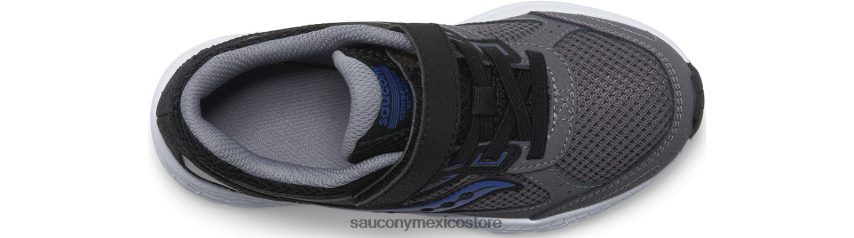 Saucony tenis cohesion 14 a/c niños negro/gris/azul P4B2Z0913
