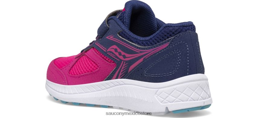 Saucony tenis cohesion 14 a/c niños rosa/azul marino P4B2Z0918