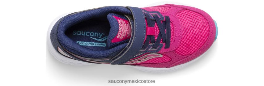 Saucony tenis cohesion 14 a/c niños rosa/azul marino P4B2Z0918