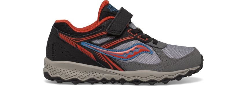 Saucony tenis cohesion tr14 a/c niños negro/gris/óxido P4B2Z0972