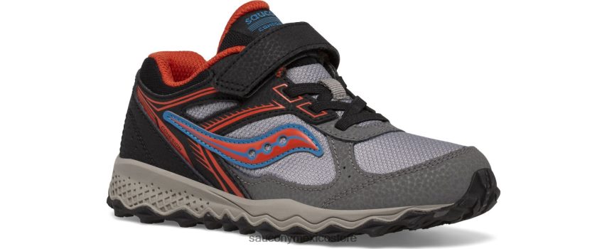 Saucony tenis cohesion tr14 a/c niños negro/gris/óxido P4B2Z0972