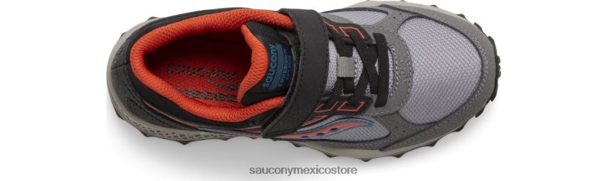Saucony tenis cohesion tr14 a/c niños negro/gris/óxido P4B2Z0972