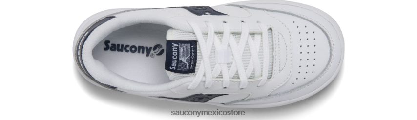 Saucony tenis de corte jazz niños naval Blanca P4B2Z01039