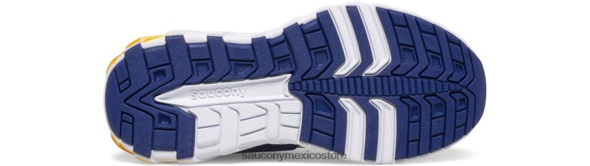 Saucony tenis wind 20 con cordones niños azul marino/oro P4B2Z0941