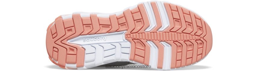 Saucony tenis wind 20 con cordones niños gris/coral P4B2Z0939