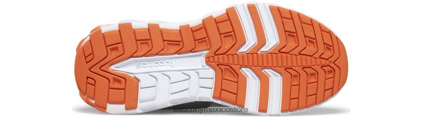 Saucony tenis wind 20 con cordones niños gris/naranja P4B2Z0940