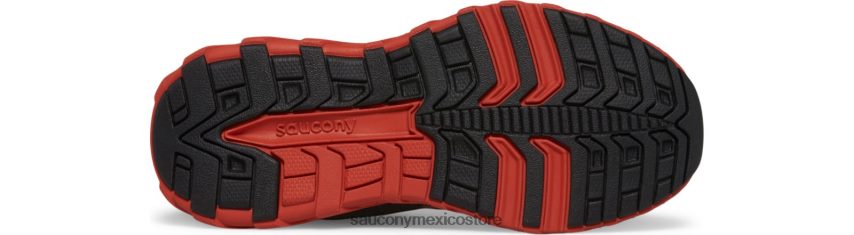 Saucony tenis wind 20 con cordones niños neón/negro/rojo P4B2Z0942