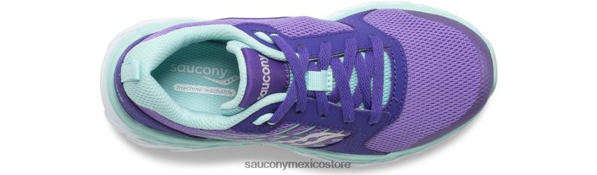Saucony tenis wind 20 con cordones niños púrpura P4B2Z0944