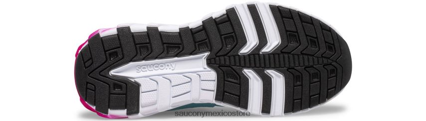 Saucony tenis wind 20 con cordones niños turquesa/rosa/negro P4B2Z0945