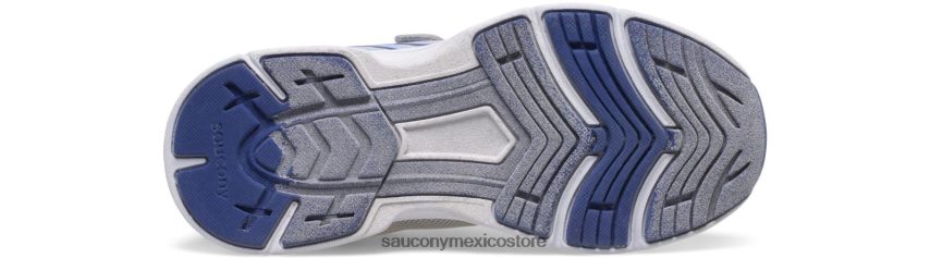 Saucony tenis wind fst a/c niños plata/azul/rosa P4B2Z0869