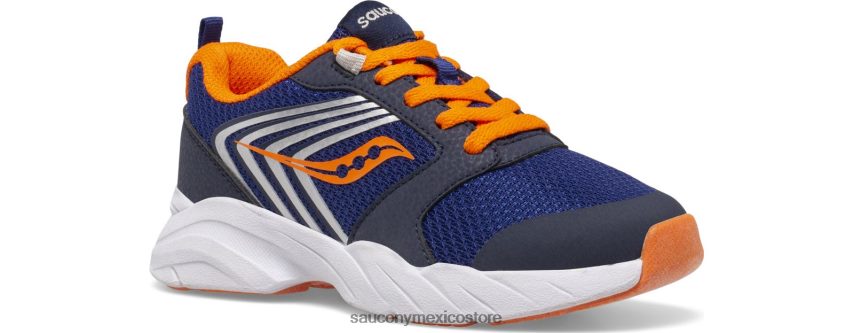 Saucony tenis wind fst con cordones niños azul marino/naranja P4B2Z0866