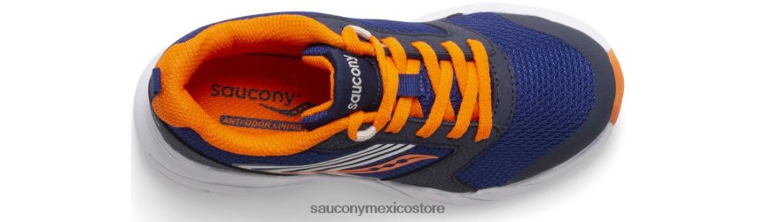 Saucony tenis wind fst con cordones niños azul marino/naranja P4B2Z0866