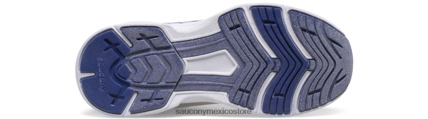 Saucony tenis wind fst con cordones niños plata/azul/rosa P4B2Z0867