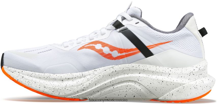 Saucony tiempo hombres blanco/naranja vizio P4B2Z025
