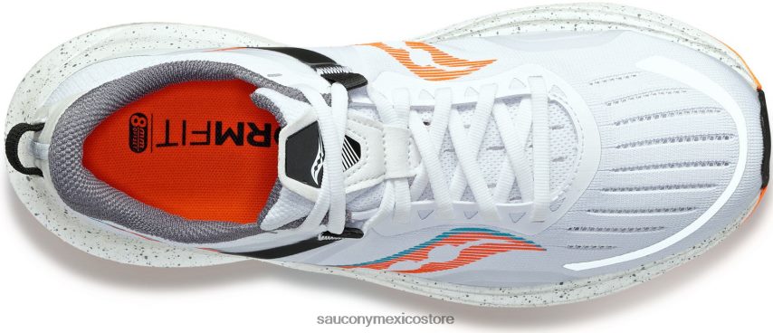 Saucony tiempo hombres blanco/naranja vizio P4B2Z025