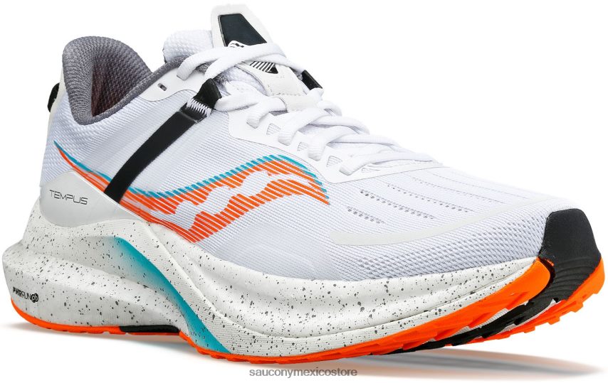 Saucony tiempo hombres blanco/naranja vizio P4B2Z025