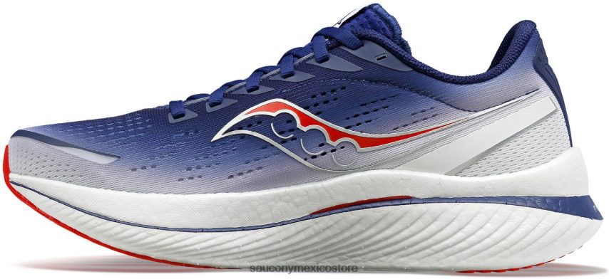 Saucony velocidad de endorfina de londres 3 mujer azul marino/blanco P4B2Z0596