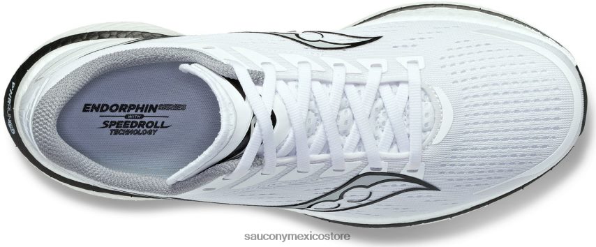 Saucony velocidad de endorfinas 3 hombres blanco negro P4B2Z064