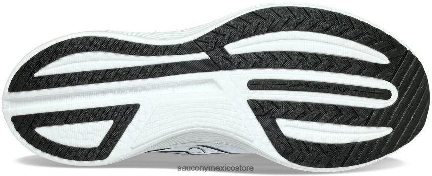 Saucony velocidad de endorfinas 3 hombres blanco negro P4B2Z064