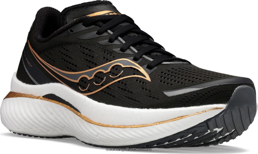 Saucony velocidad de endorfinas 3 hombres negro/dorado P4B2Z060