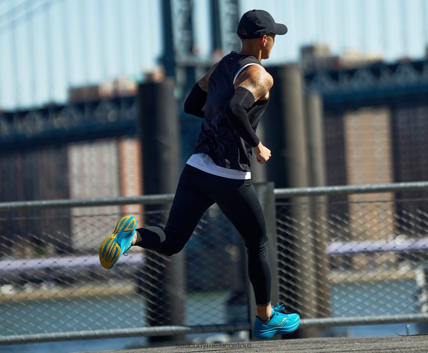 Saucony velocidad de endorfinas 3 hombres océano/vizigold P4B2Z061