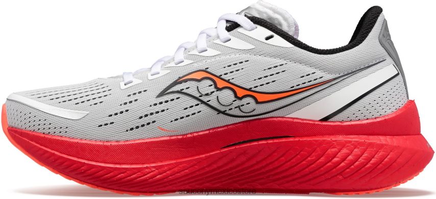 Saucony velocidad de endorfinas 3 mujer blanco/negro/visirado P4B2Z0520