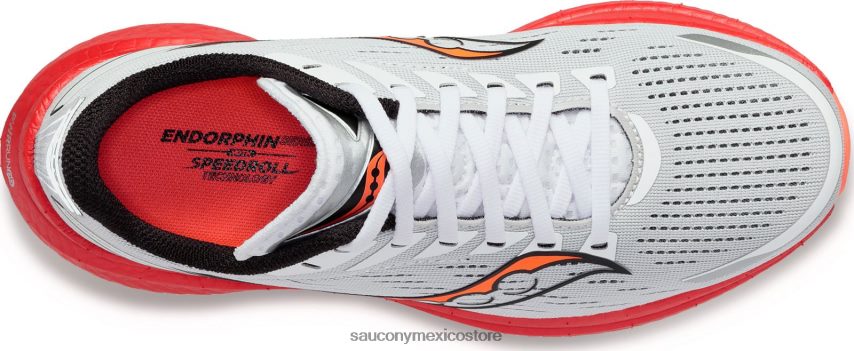 Saucony velocidad de endorfinas 3 mujer blanco/negro/visirado P4B2Z0520
