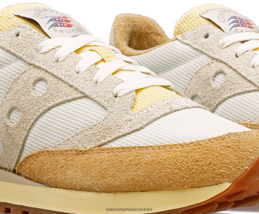 Saucony x color más jazz 81 hombres blanco/beige P4B2Z0297