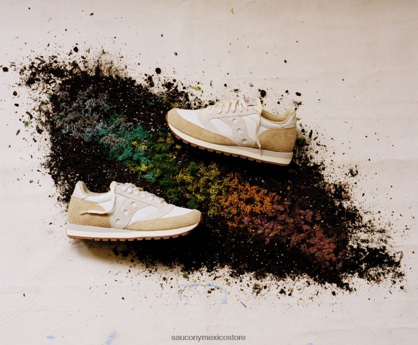 Saucony x color más jazz 81 hombres blanco/beige P4B2Z0297