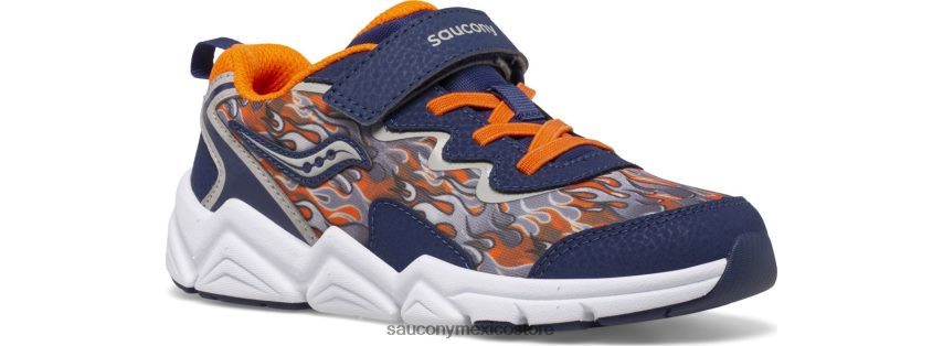 Saucony zapatilla flash 30 aire acondicionado niños azul marino/naranja P4B2Z0981