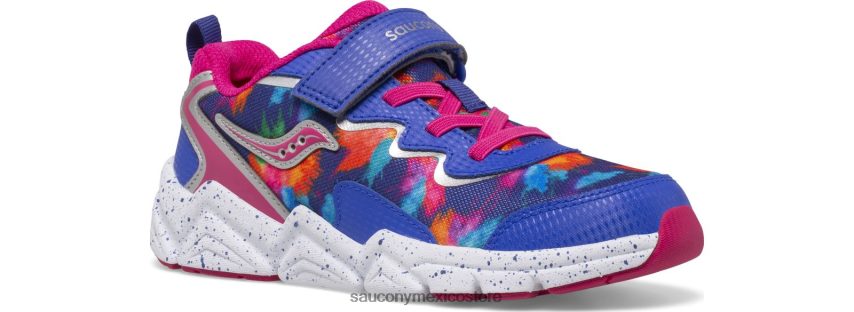 Saucony zapatilla flash 30 aire acondicionado niños azul rosado P4B2Z0978