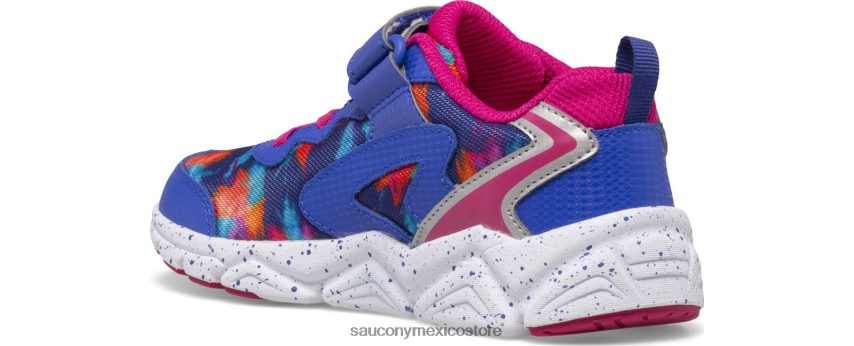 Saucony zapatilla flash 30 aire acondicionado niños azul rosado P4B2Z0978