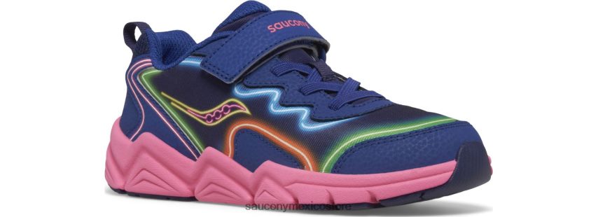 Saucony zapatilla flash 30 aire acondicionado niños neón/azul/rosa P4B2Z0975