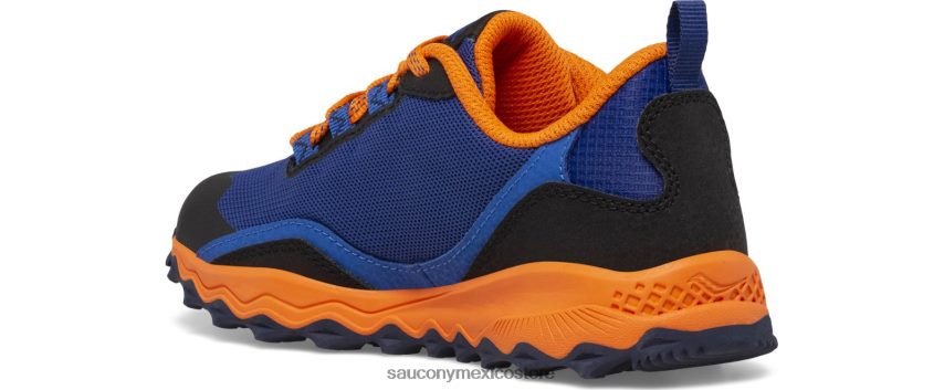 Saucony zapatilla peregrine 12 escudo niños azul marino/naranja P4B2Z0900
